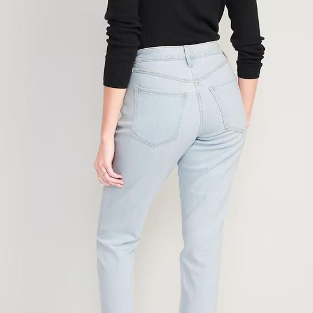 NWT Old Navy Curvy High-Waisted OG Straight Ankle Jeans - Picture 3 of 10